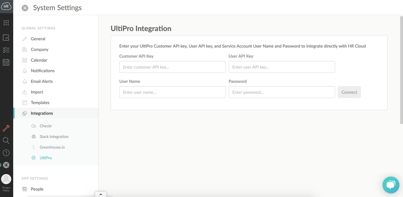 UKG Integration Details